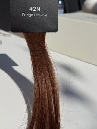 Echte Crown Aura haarstaal #2N Fudge Brownie