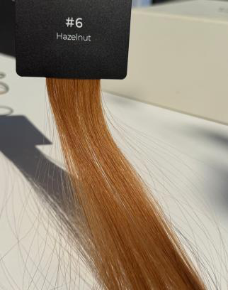 Echte Crown Aura haarstaal #6 Hazelnut