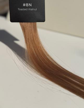 Echte haarstaal #8N Toasted Walnut