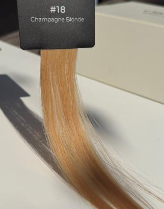 Echte haarstaal #18 Champagne Blonde