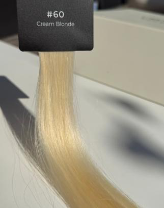 Echte haarstaal #60 Cream Blonde