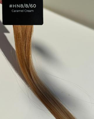Echte haarstaal #HN8/8/60 Caramel Cream