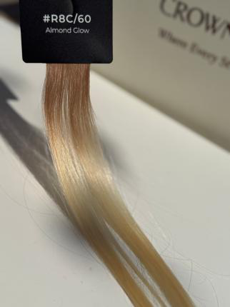 Echte Crown Aura haarstaal #R8C/60 Almond Glow