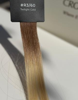 Echte Crown Aura haarstaal #R3/60 Twilight Gold