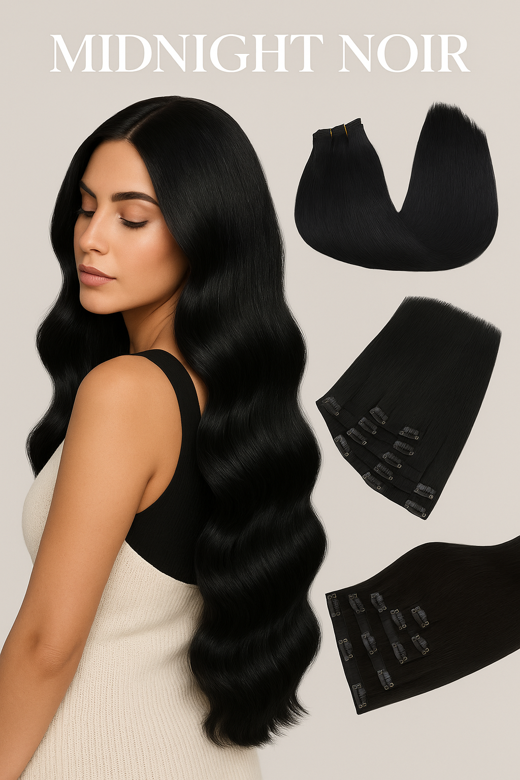 Clip in - hair extensions