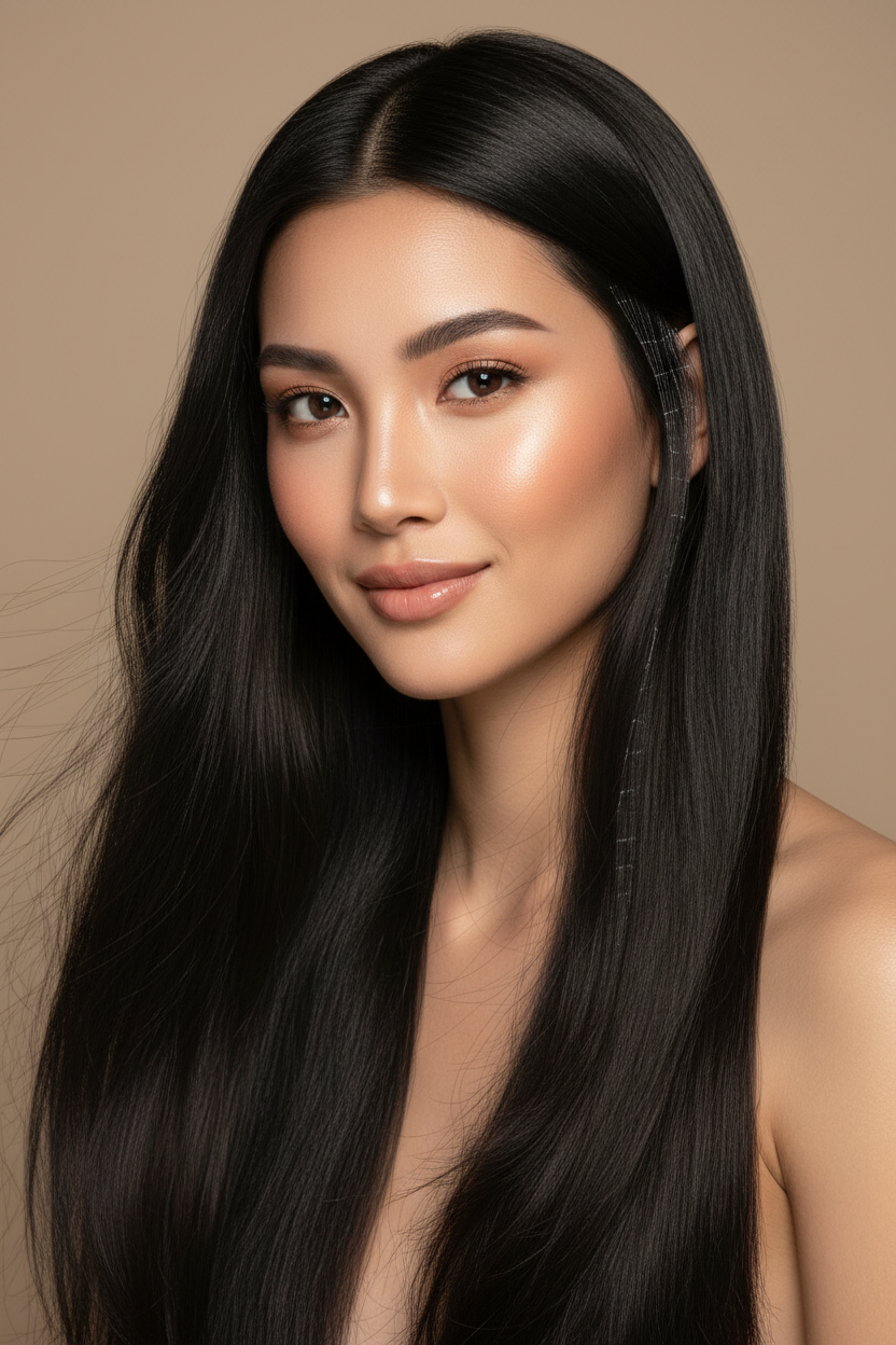 Model cu Butterfly Weft Extensions Dark